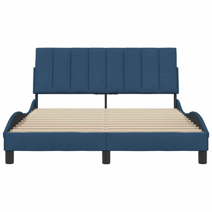 sengeramme uden madras Hanko 120x200 cm stof blå