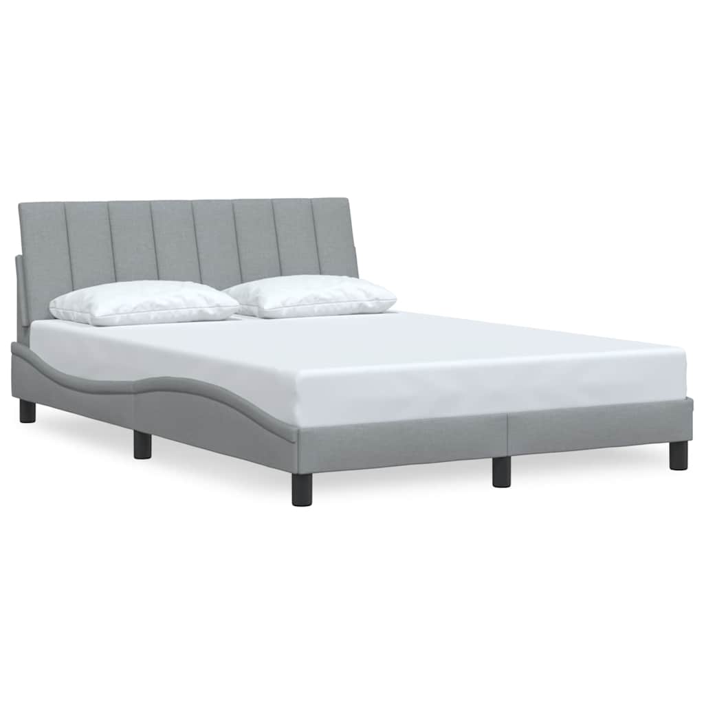 sengeramme uden madras Hanko 140x190 cm stof lysegrå