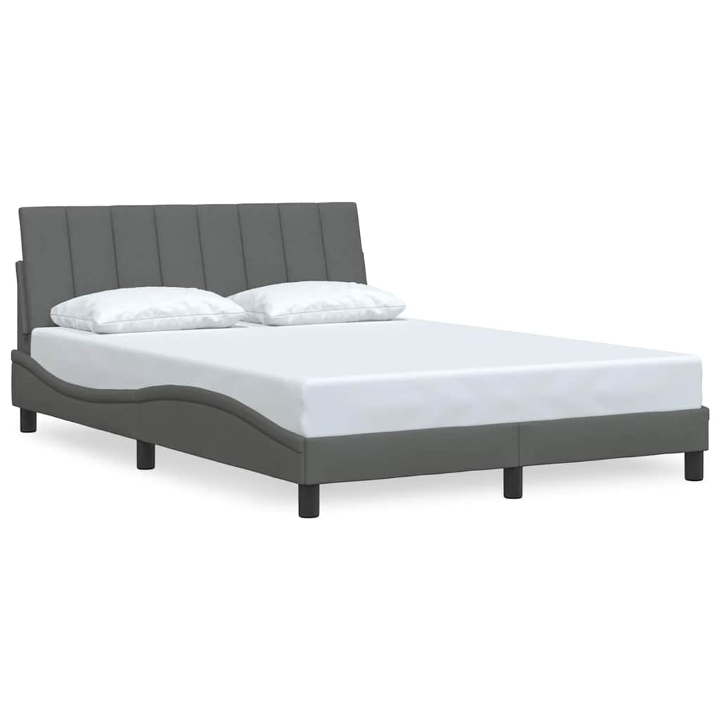 sengeramme uden madras Hanko 140x190 cm stof mørkegrå