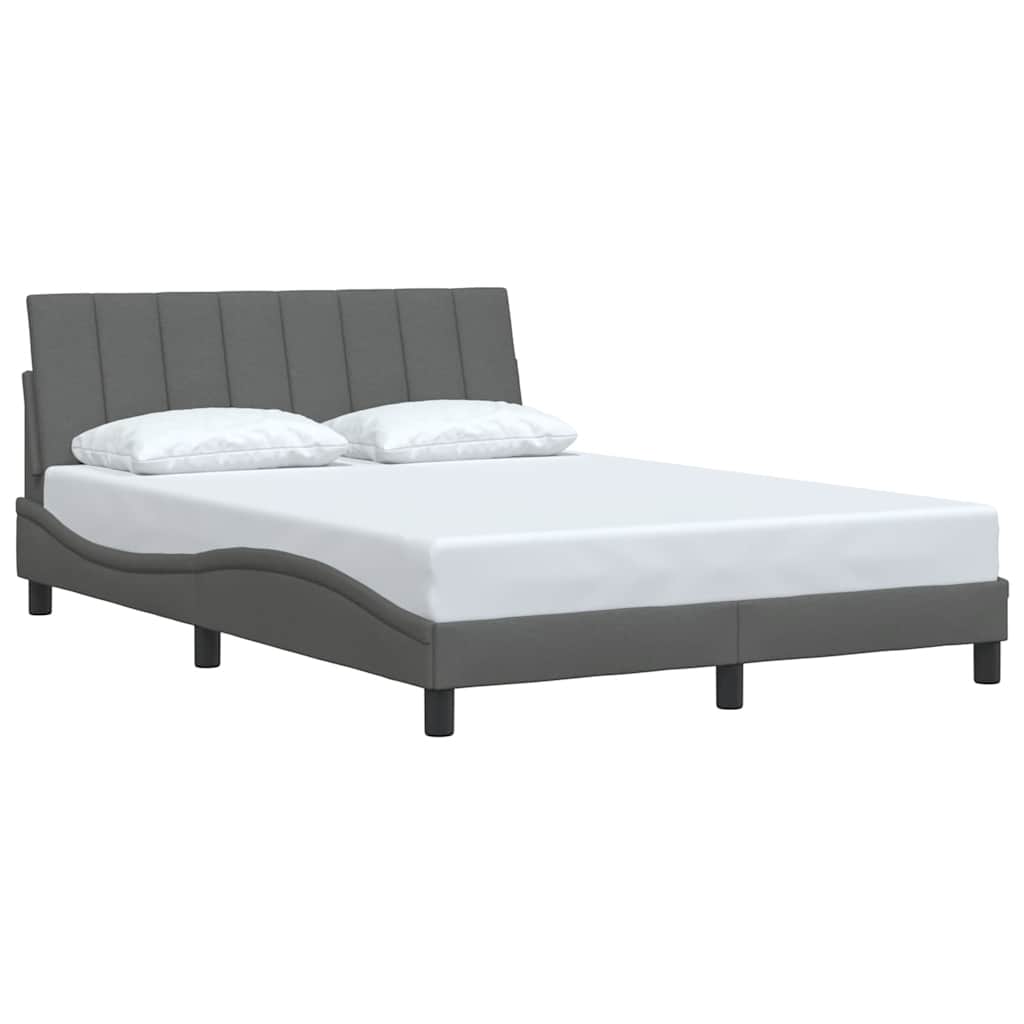 sengeramme uden madras Hanko 140x190 cm stof mørkegrå