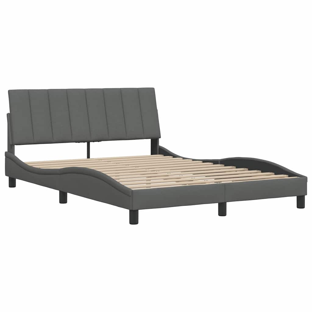 sengeramme uden madras Hanko 140x190 cm stof mørkegrå