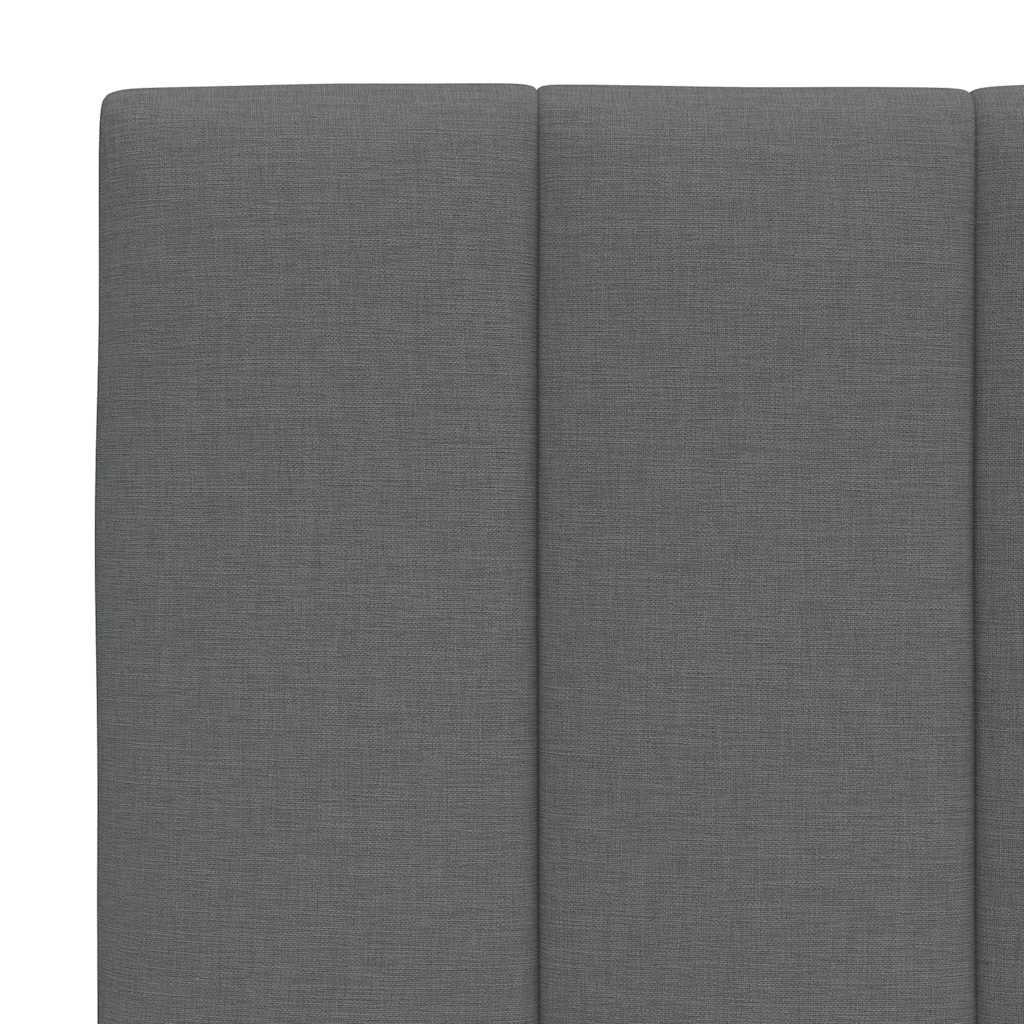 sengeramme uden madras Hanko 140x190 cm stof mørkegrå