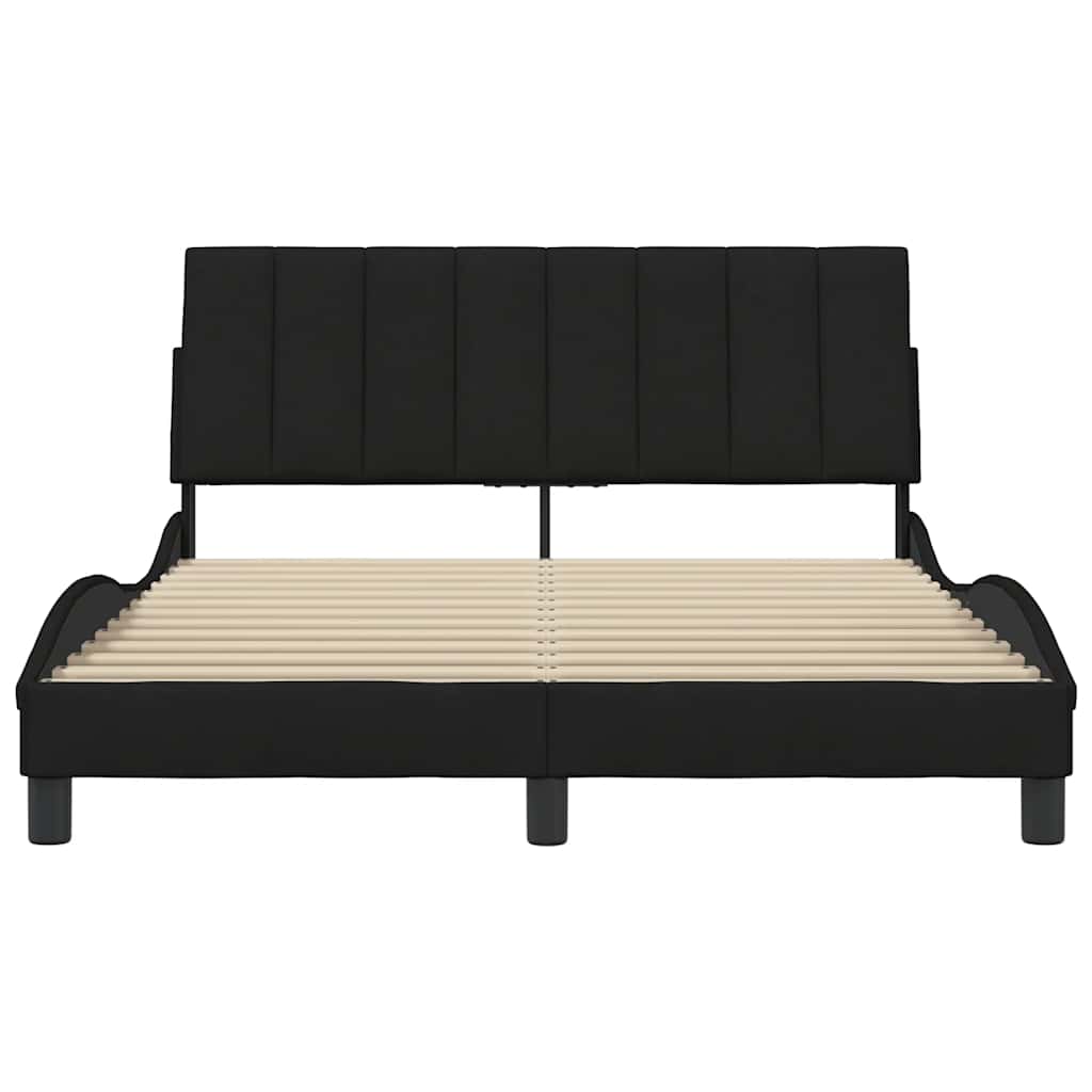 sengeramme uden madras Hanko 140x190 cm stof sort