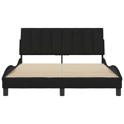 sengeramme uden madras Hanko 140x190 cm stof sort