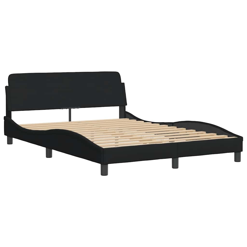 sengeramme uden madras Hanko 140x190 cm stof sort