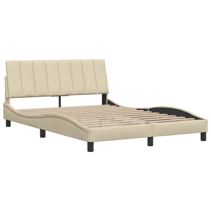 sengeramme uden madras Hanko 140x190 cm stof cremefarvet