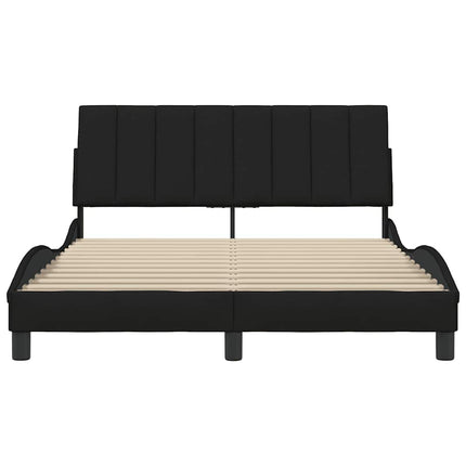 sengeramme uden madras Hanko 140x200 cm stof sort