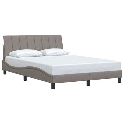 sengeramme uden madras Hanko 140x200 cm stof gråbrun