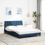 sengeramme uden madras Hanko 140x200 cm stof blå