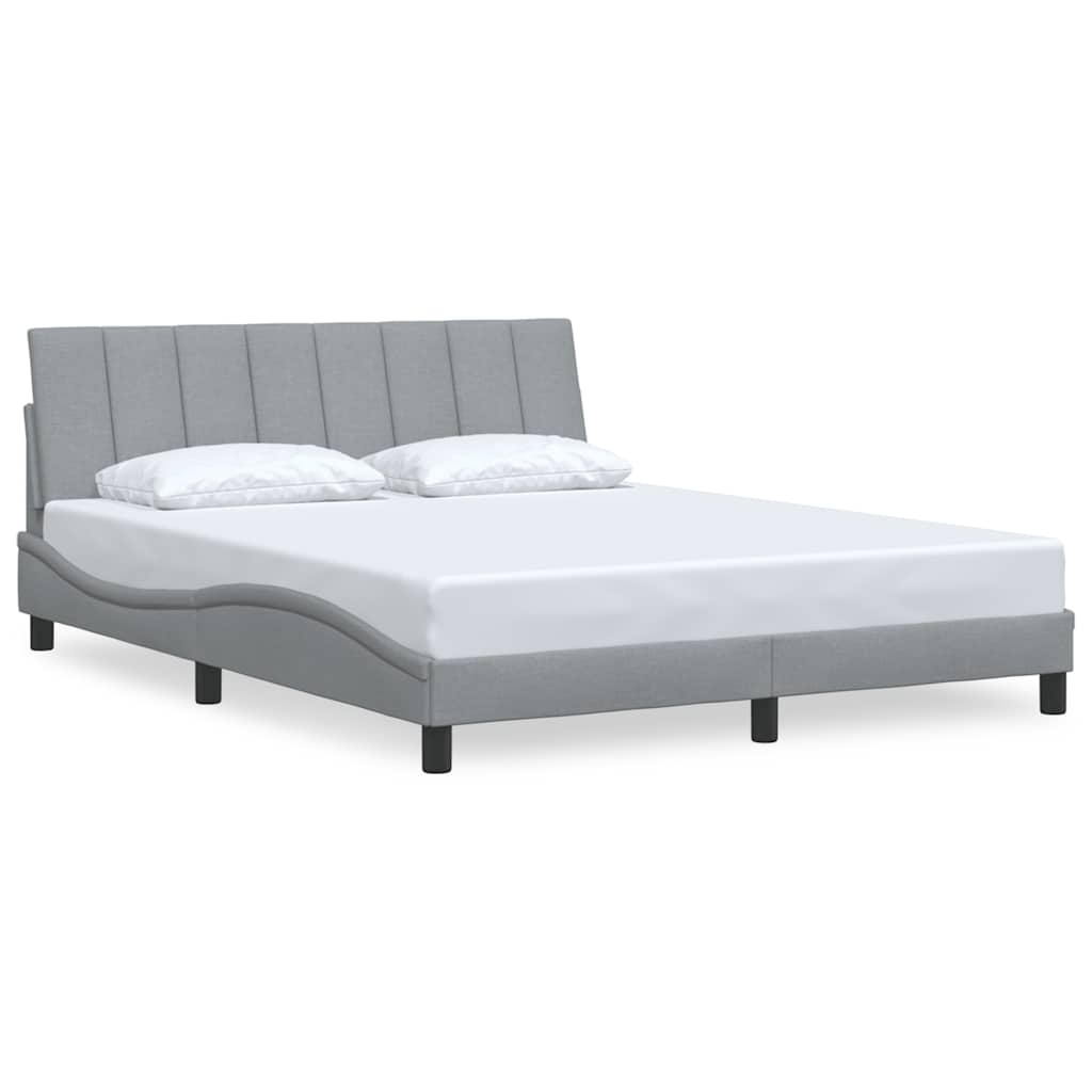 sengeramme uden madras Hanko 160x200 cm stof lysegrå