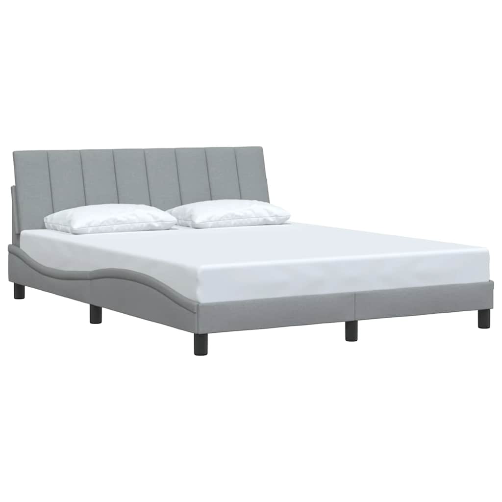 sengeramme uden madras Hanko 160x200 cm stof lysegrå