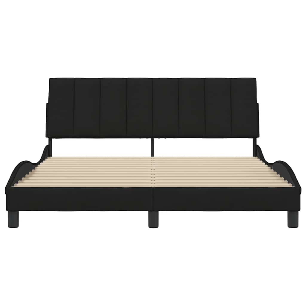 sengeramme uden madras Hanko 160x200 cm stof sort