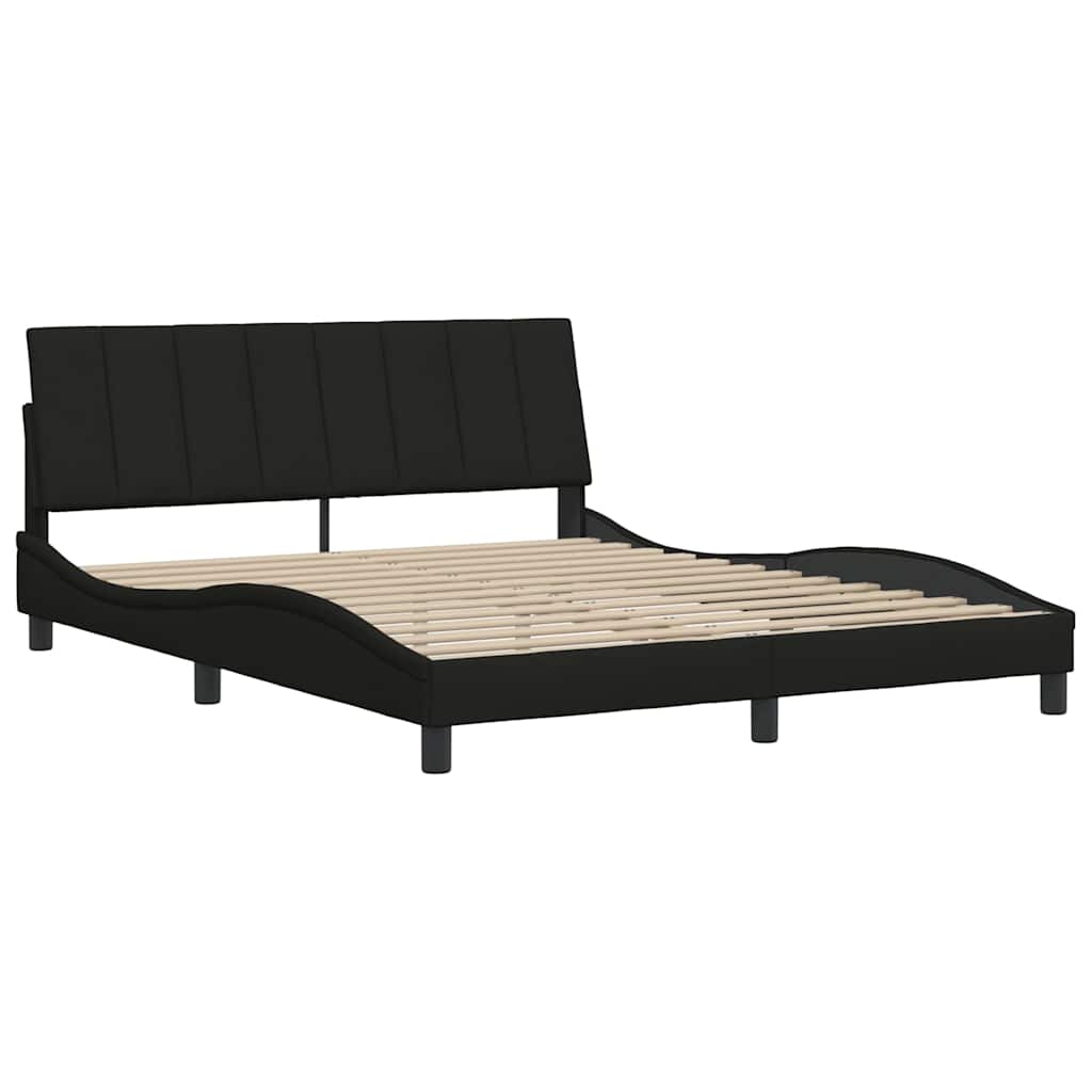 sengeramme uden madras Hanko 160x200 cm stof sort