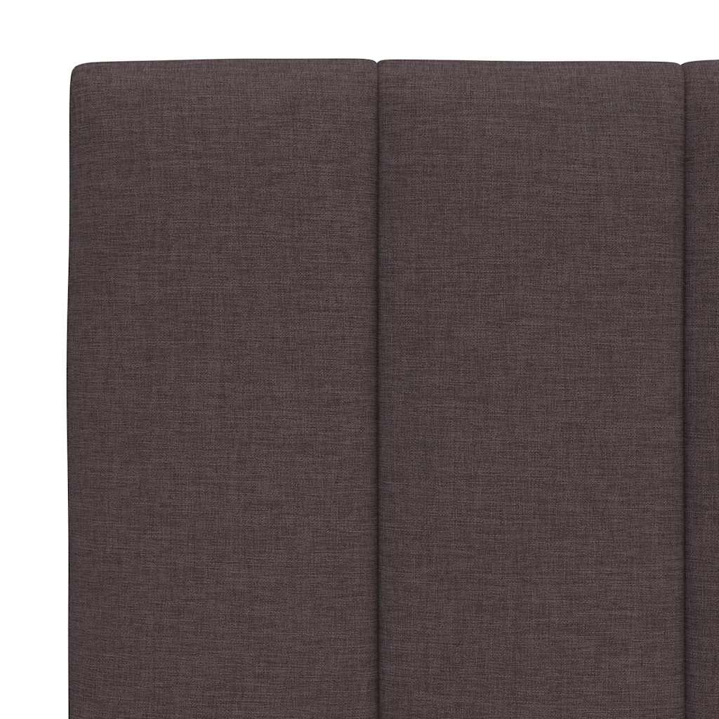 sengeramme uden madras Hanko 160x200 cm stof mørkebrun