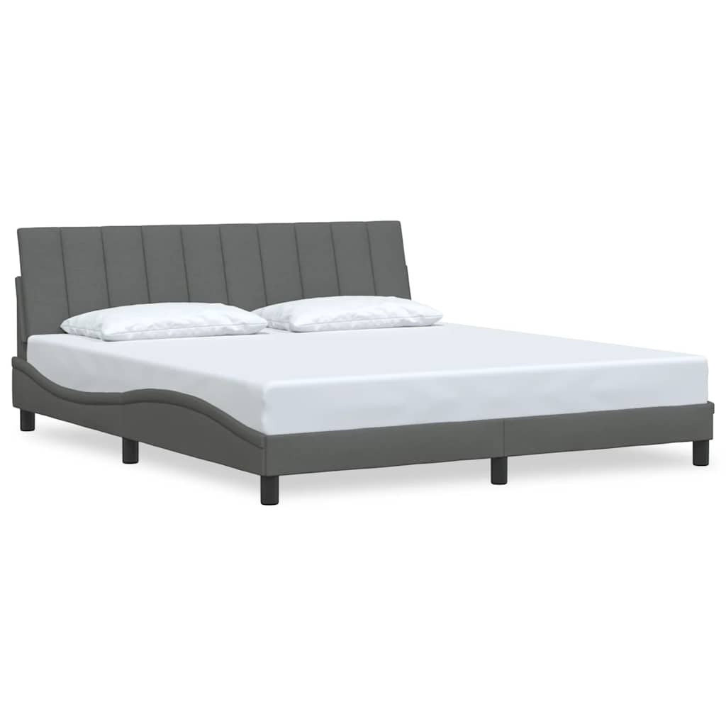 sengeramme uden madras Hanko 180x200 cm stof mørkegrå