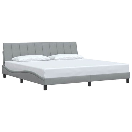 sengeramme uden madras Hanko 200x200 cm stof lysegrå
