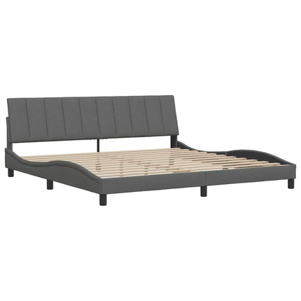 sengeramme uden madras Hanko 200x200 cm stof mørkegrå