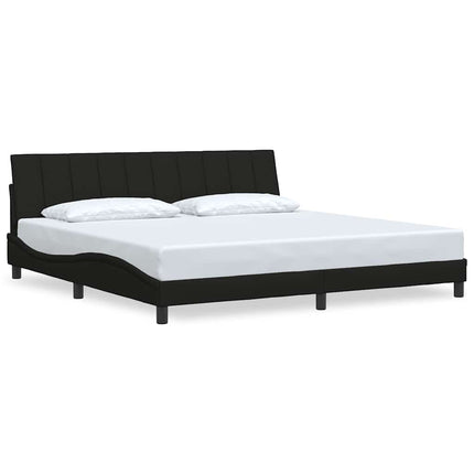 sengeramme uden madras Hanko 200x200 cm stof sort