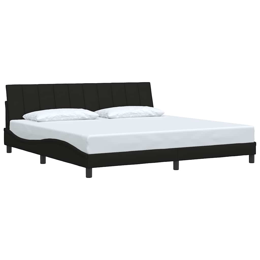 sengeramme uden madras Hanko 200x200 cm stof sort