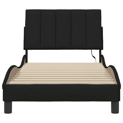 sengeramme uden madras Hanko 80x200 cm stof sort