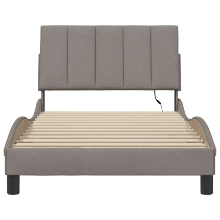 sengeramme uden madras Hanko Taupe 100x200 cm Stof