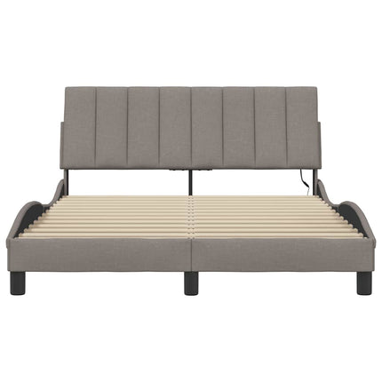sengeramme uden madras Hanko Taupe 120x200 cm Stof