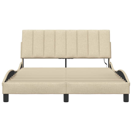sengeramme uden madras Hanko Creme 120x200 cm Stof