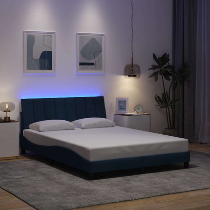 sengeramme uden madras Hanko 120x200 cm stof blå
