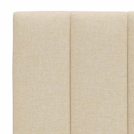 seng med madras Hanko 90x200 cm stof cremefarvet