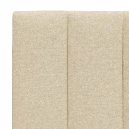seng med madras Hanko 120x200 cm stof cremefarvet