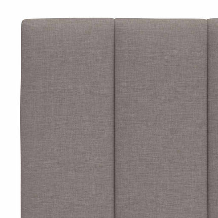 seng med madras Hanko 140x190 cm stof gråbrun