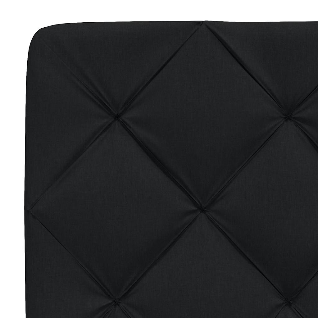 sengeramme uden madras 90x190 cm stof sort