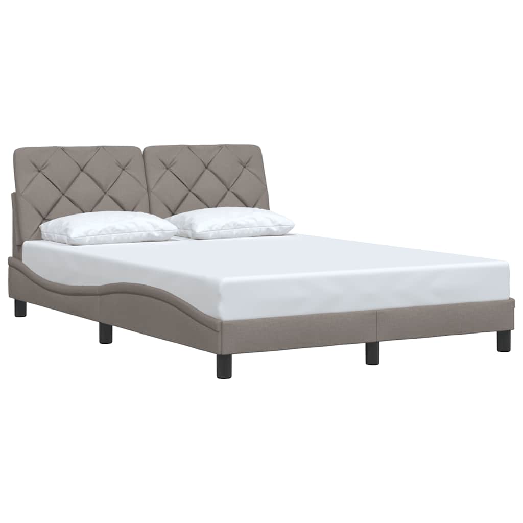 Sengeramme uden madras Taupe 120x200 cm Stof