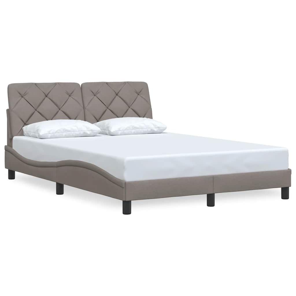 Sengeramme uden madras Taupe 120x200 cm Stof