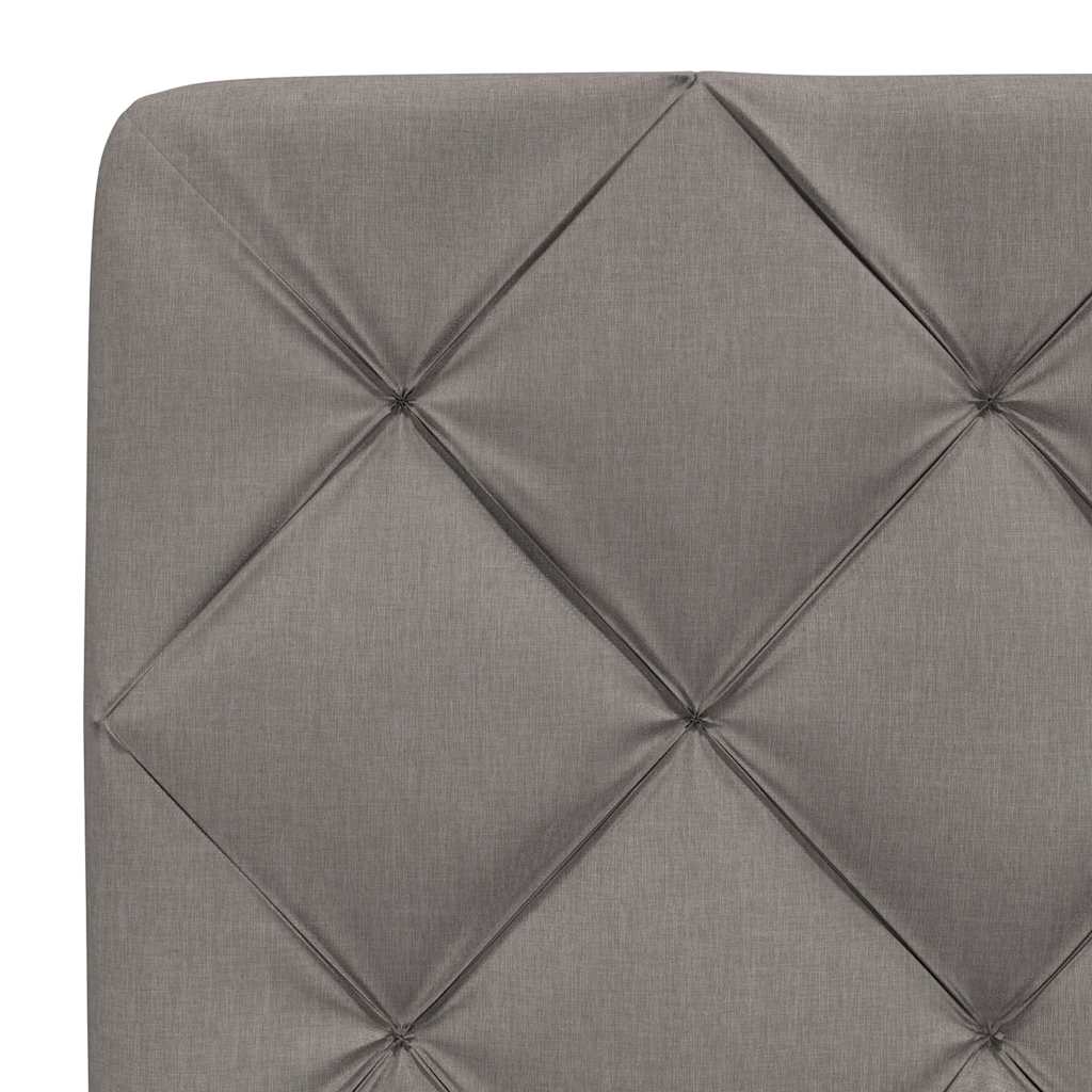 Sengeramme uden madras Taupe 120x200 cm Stof