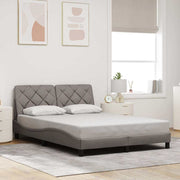 Sengeramme uden madras Taupe 120x200 cm Stof