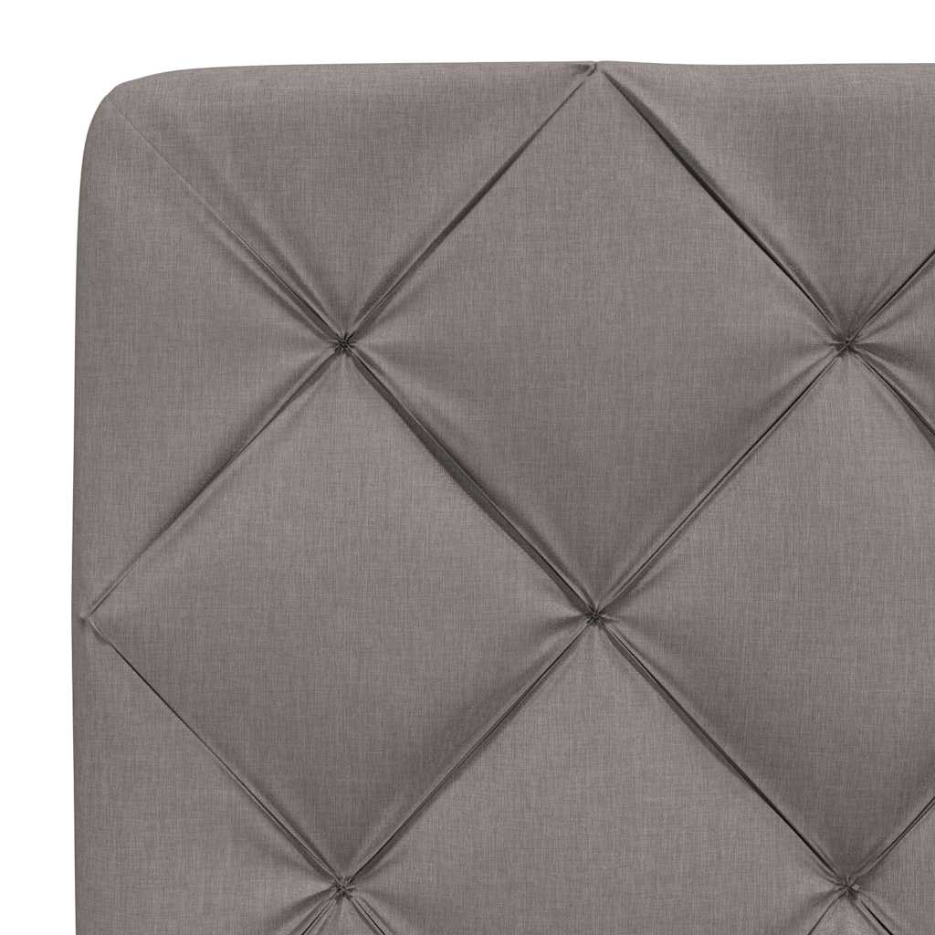 sengeramme uden madras 140x190 cm stof gråbrun