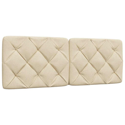 sengeramme uden madras 140x190 cm stof cremefarvet