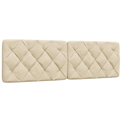 sengeramme uden madras 160x200 cm stof cremefarvet