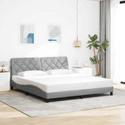 sengeramme uden madras 180x200 cm stof lysegrå