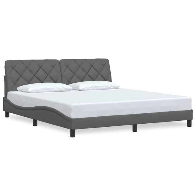sengeramme uden madras 180x200 cm stof mørkegrå