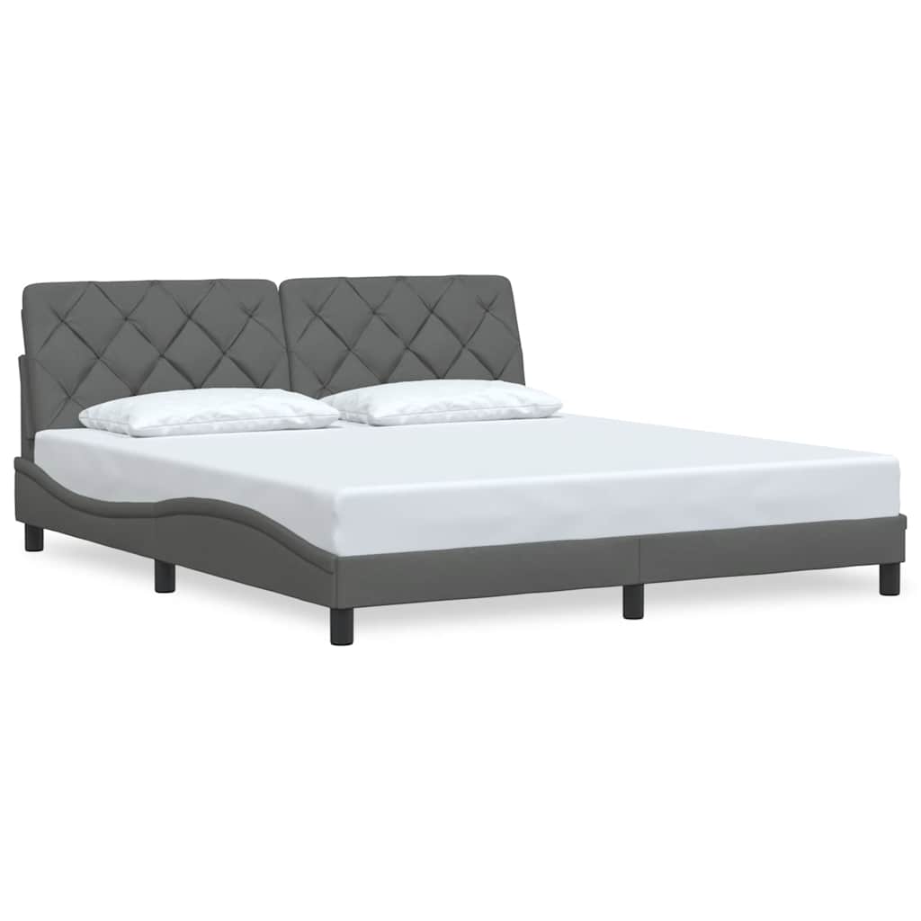 sengeramme uden madras 180x200 cm stof mørkegrå