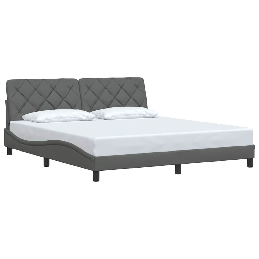 sengeramme uden madras 180x200 cm stof mørkegrå