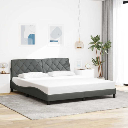 sengeramme uden madras 180x200 cm stof mørkegrå