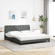 sengeramme uden madras 180x200 cm stof mørkegrå