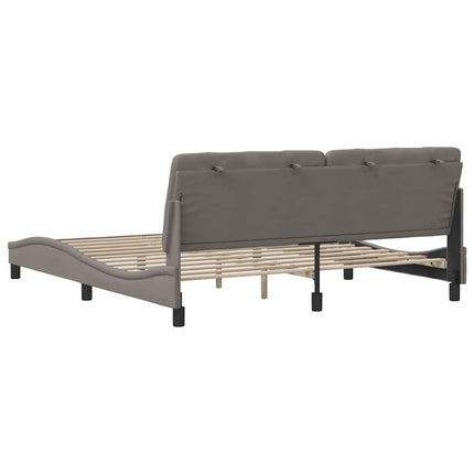 sengeramme uden madras 180x200 cm stof gråbrun