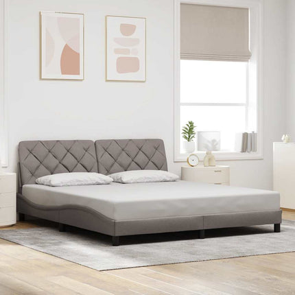 sengeramme uden madras 180x200 cm stof gråbrun