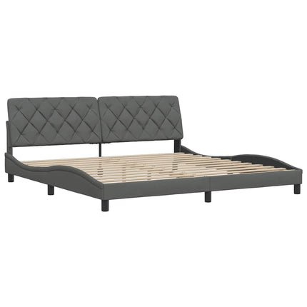 sengeramme uden madras 200x200 cm stof mørkegrå