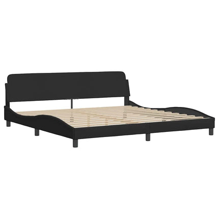sengeramme uden madras 200x200 cm stof sort