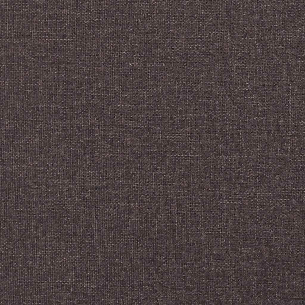 sengeramme uden madras 200x200 cm stof mørkebrun